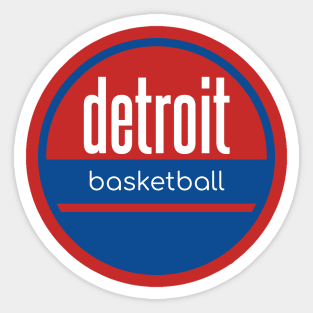 detroit basketball Sticker